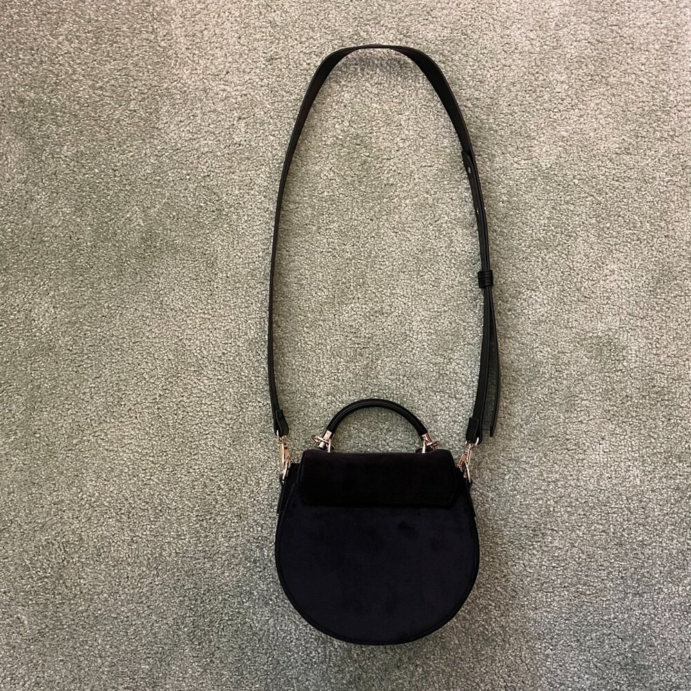 Deer & Moon Velvet Embroidered Saddle Bag - Picture 3 of 4